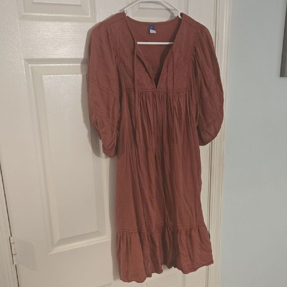 Rust Orange Boho Dress - Picture 2 of 6